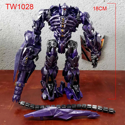 Baiwei Shockwave TW1028 Transformation Toys Sentinel Prime TW1024 Modelo Ironhide TW1026 Robô Bumblebee TW1025 Boneco TW1030