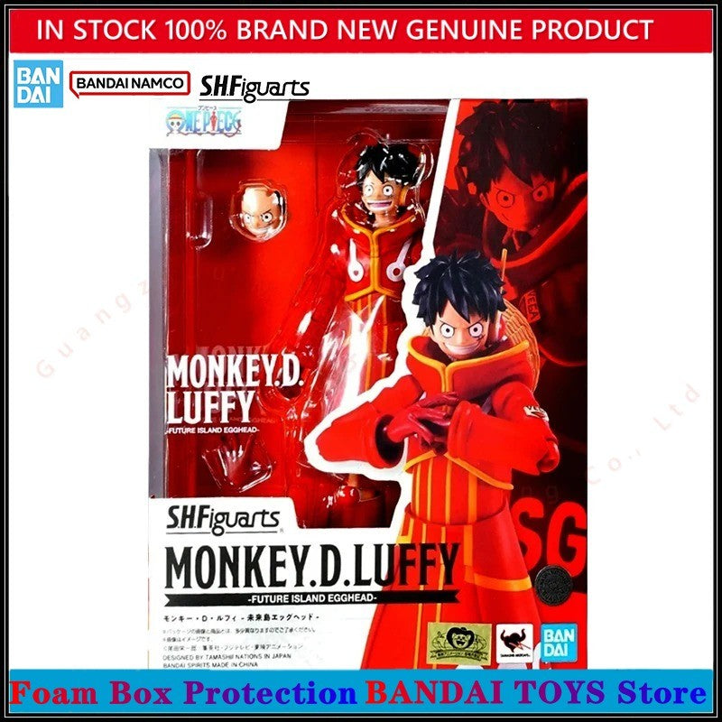 Atacado Bandai 100% Genuíno One Piece Model Kit Anime Figures SHF Monkey D Luffy Nami Shanks Roronoa Zoro Romance Dawn