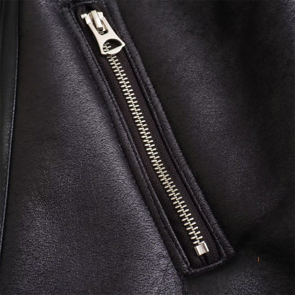 Autumn New Women's European and American Style Loose Fashion with Belt Double sided Collar Jacket Coat