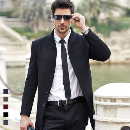 Oversized Men's Wool Overcoat 5XL High Quality Business Casual Winter Jacket Coat Men Clothing Woolen Coats A2F6009