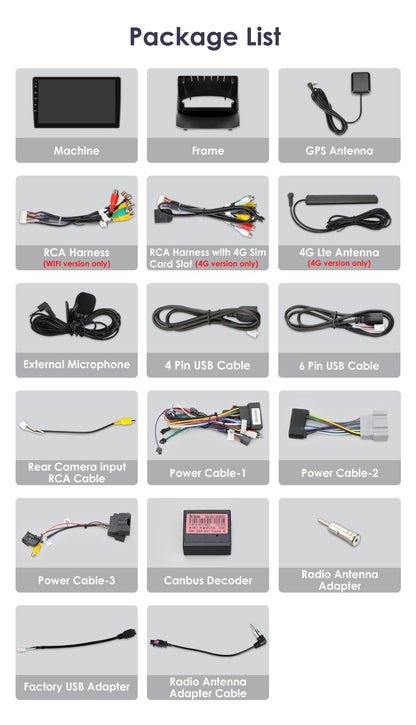 Para Ford Fiesta Mk7 2009-2017 CarPlay sem fio para Apple Android Auto Rádio Automotivo GPS RDS WiFi 4G 8 Núcleos Multimídia Estéreo 2din SWC