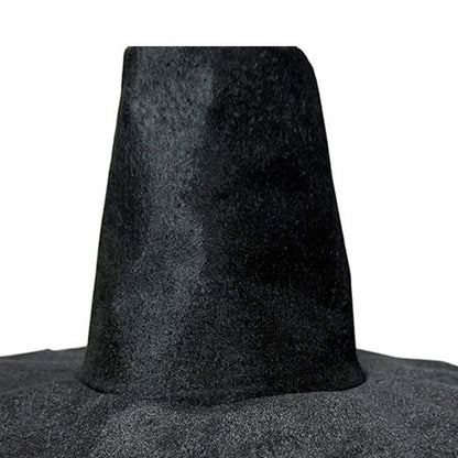 2025 Role-playing Costume Hat Traditional Ming Dynasty Korean Flat Topper Hat for Men Wide Brim Uv Protection Black Cap Stage