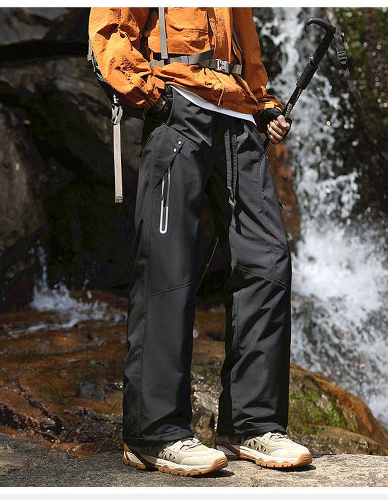 Calças de Caminhada Masculinas Inverno Quente Impermeáveis Corta-vento Refletivas para Escalada Acolchoadas Grossas para Camping Esqui Trekking Esportivas
