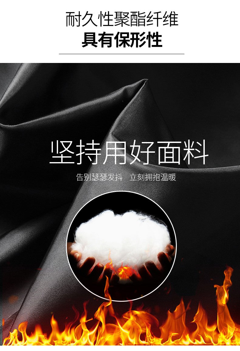 2024 Autumn/Winter New Men's Cowboy Coat Men's Youth Collar Jacket Men Single row Concealed Buckle Casual top big size