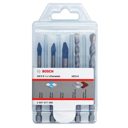 BOSCH Acessórios de Ferramentas Jogo de Brocas Suporte de Bits Broca Helicoidal Acessórios de Ferramentas Multifuncionais 2608522320 2608900585 2608522317