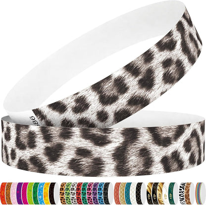Red Flame 250pcs Tyvek Wristbands Colored Paper Event Wrist Bands Party Games Competitions Guest Gifts