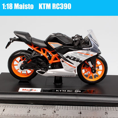 Modelo de motocicleta Maisto KTM 450 SX SXF EXC Racing RC 8C RC390 690 SMC R 640 Duke II Rally de escala 1/18 Diecast Veículos de Moto de Trilha