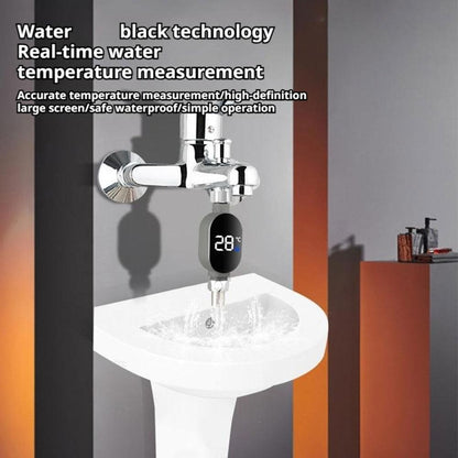 Termômetro de Água para Chuveiro - Display LED (0?~99?), Ativação por Toque Inteligente, Monitoramento Preciso da Temperatura do Banho