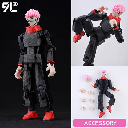 ?9L3D Lucky13 Gojo Sukuna Jujutsu Fushiguro Toji Gojo Satoru Action Figure Dummy13 T13 Multi-Jointed Collectible Toys Titan13