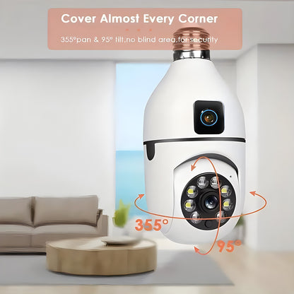 HD 1080P 2.4G Wifi Surveillance Camera Outdoor Dual Lens Dual Screen Security Protection Camera Video Surveillance Camera