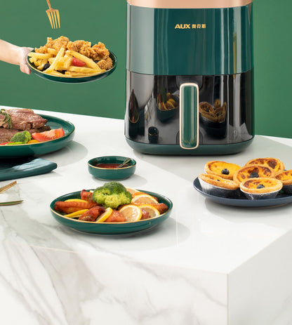 220V Home Air Fryer Multifunctional Intelligent One-Piece Electric Grilling Oven No Oil