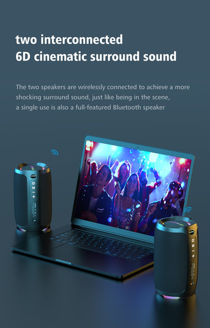 ZEALOT-S49 Alto-falante bluetooth portátil Som estéreo 360° 20W à prova d'água IPX6 bluetooth 5.0 Excelente desempenho de graves