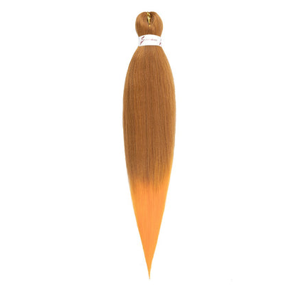 Cabelo Sintético Trançado Pré-esticado Profissional Sem Coceira Fibra Que Sela Em Água Quente 30'' Ombre Textura Yaki Extensões de Cabelo para Trança