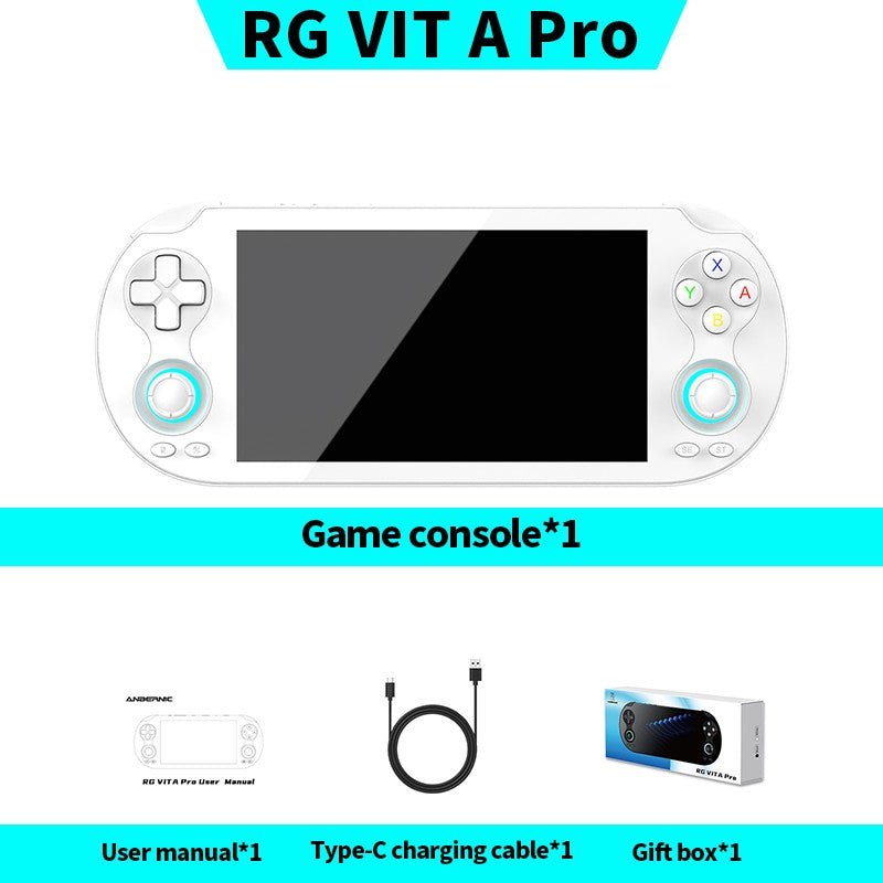 ANBERNIC RG VITA pro Handheld Game Console IPS Touchscreen 5000mAh Video Gaming Player AI Streaming Compatible RixelHK