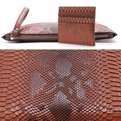 Fashion 3D Python pattern Women Clutch Bag Brand Design Party Envelope Clutches for ladies wallet Free Card bag handbag