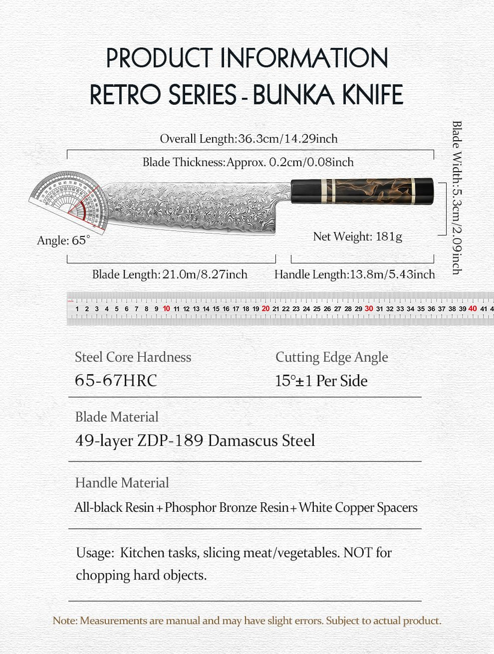 HEZHEN 8.3 Inch Bunka Knife 49 Layers ZDP-189 Damascus steel Powder Core Steel Kitchen Cook Wooden Gift Box kiritsuke Knife