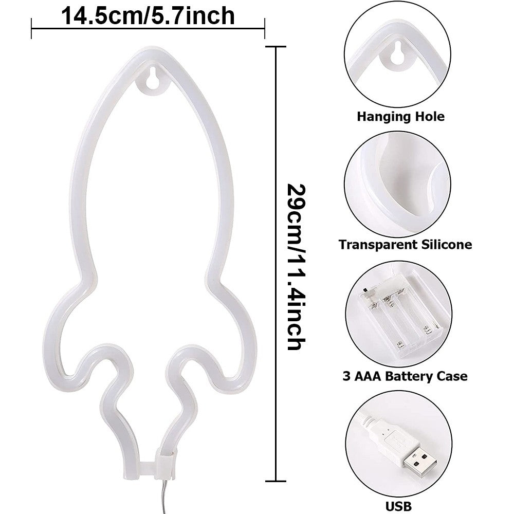 USB/Battery LED Neon Lights Sign for Wall Art Decor Heart Gaming Bar Bedroom Decoration Hanging Neon Sign Party Alien Night Lamp