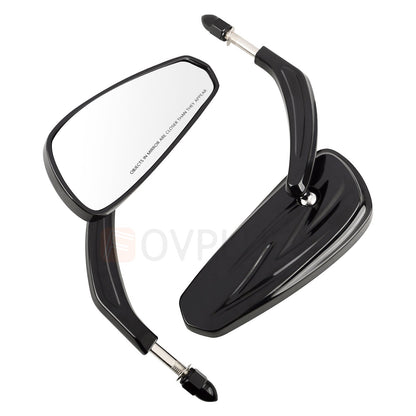 Espelhos retrovisores de motocicleta universais para Harley Touring Road Street Glide Electra Glide Sportster Iron 883 softail 1982-2024