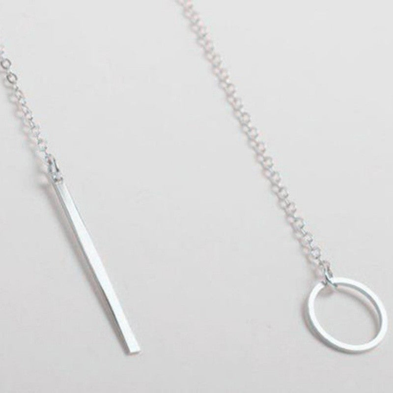 2025 Novo Colar de Moda Design Feminino Simples Simples de Metal Redondo Colar Vendas por Atacado