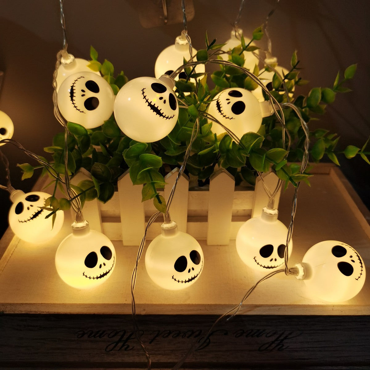 2025 Halloween Grimace String Lights Indoor Battery/Usb Operated Hanging Lamp For Home Decor Christmas Festival Light 302