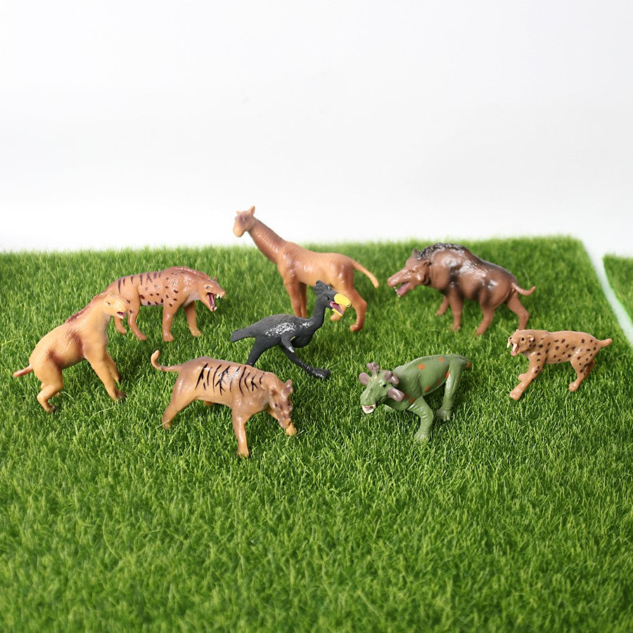 Miniatura Dinossauros Pré-históricos Mosassauro T-Rex Daeodon Moropus Mamute Tigre-Dente-de-Sabre Animais Figuras Coleção de Modelos Brinquedos Educativos
