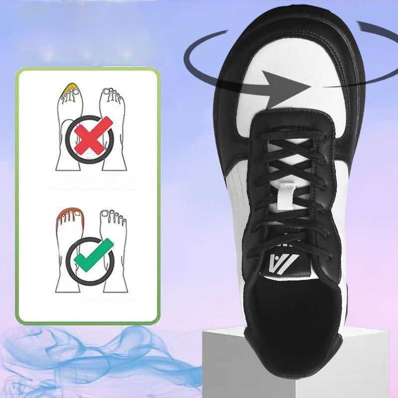 2025 New Mens Casual Shoes Leather Fashion Breathable Sneakers Anti Slip Travel Shoes Lace Up Flats Shoes Comfortable Men Shoes