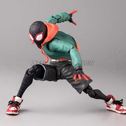 Boneco de Ação Miles Morales Sentinel Sv Modelo Homem-Aranha Marvel Homem-Aranha no Aranhaverso Boneco Colecionável Peter Parker