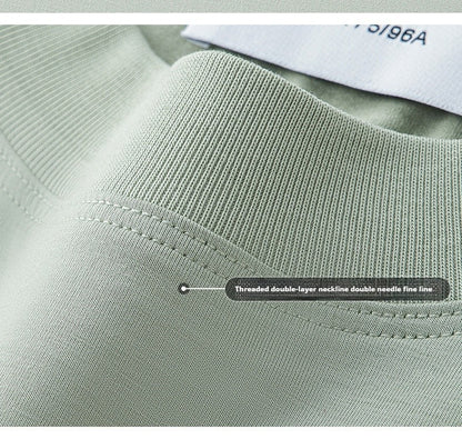 64% Cotton 25% Bamboo Fiber Cool T Shirt Men Short Sleeve Summer Tops For Men Round Neck Skin Friendly Solid Color Male Clothes