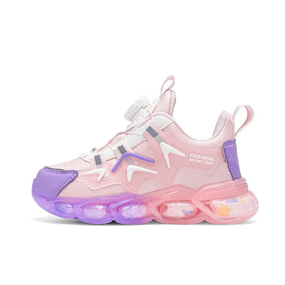 New Children's Leather Casual Shoes For Boy Girls Outdoor Running Sneakers Breathable Mesh Kids School Walking Sport Non Slip