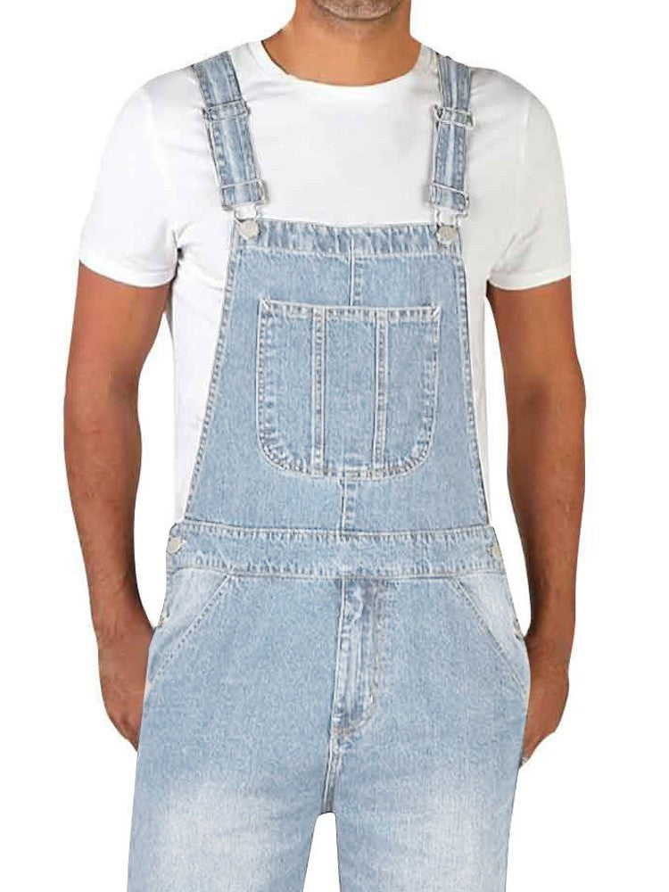 Calça Jeans Masculina Reta Larga Estilo Americano Vintage Macacão de Trabalho Casual