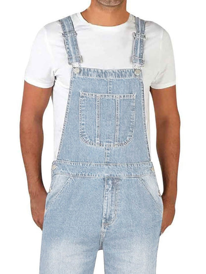 Calça Jeans Masculina Reta Larga Estilo Americano Vintage Macacão de Trabalho Casual