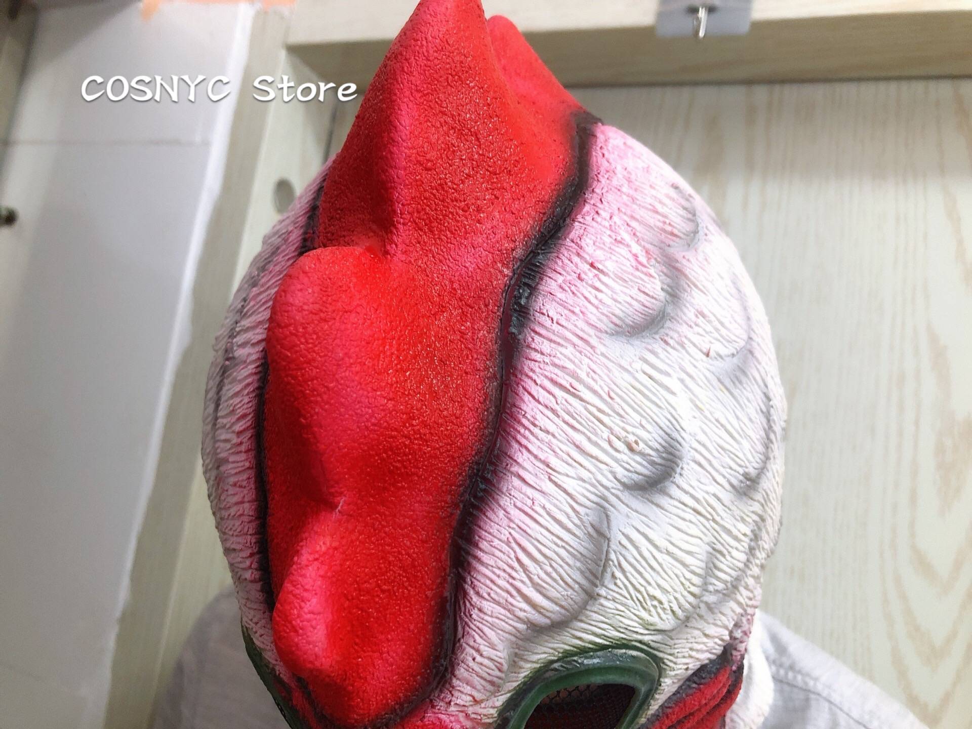 Latex with Fur Black Cat Cosplay Mask Scary Helmet Animal Funny Costume Hood Hair Mask Headwear Adult Halloween Party Props
