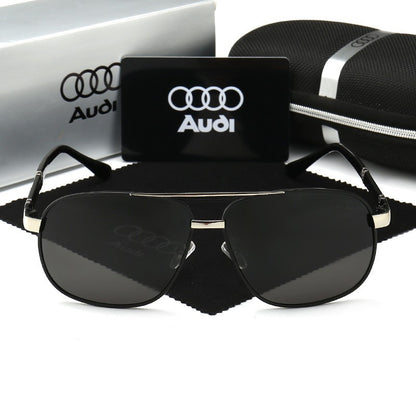 Óculos de Sol Audi Polarizados UV400 para Dirigir Masculino/Feminino Armação Quadrada Atacado Presente para Entusiastas de Automóveis