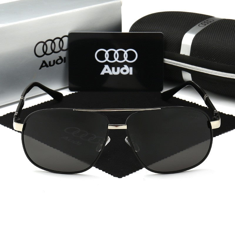Óculos de Sol Audi Polarizados UV400 para Dirigir Masculino/Feminino Armação Quadrada Atacado Presente para Entusiastas de Automóveis