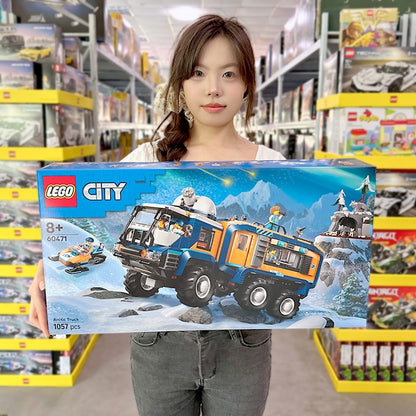 LEGO® City Caminhão Laboratório de Exploração Ártica 60471 5 Minifiguras de Exploradores e 3 Lobos-Árticos de Brinquedo Idades 8+ 1064 Peças