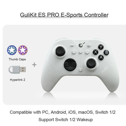 GuliKit ES Pro E-Sports Controller for Nintendo Switch 1/2 Wireless Gamepad with TMR Joystick for PC Windows Android iOS macOS