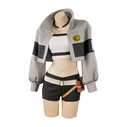Anime GACHIAKUTA Cosplay Costume Riyo Punk Short Jacket Short Bag Set Jirai Kei Girl Casual Battle Adult Men's Costume