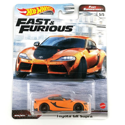 Hot Wheels Carros Velozes e Furiosos Nissan Skyline GTR BNR34 /Toyota GR Supra /Dodge Charger Coleção 1/64 Modelo Die-cast GBW75
