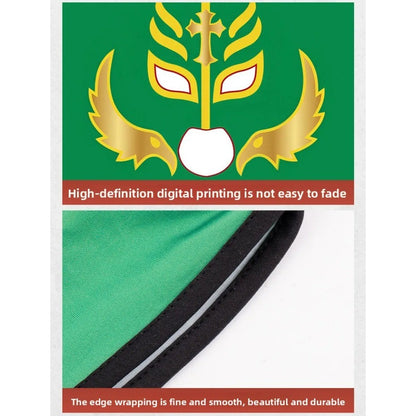 Boxing Mask Wrestling Mask Elastic Milk Silk Mask Lycra Fabric Print Halloween Party Dress Up Costume Party Mask