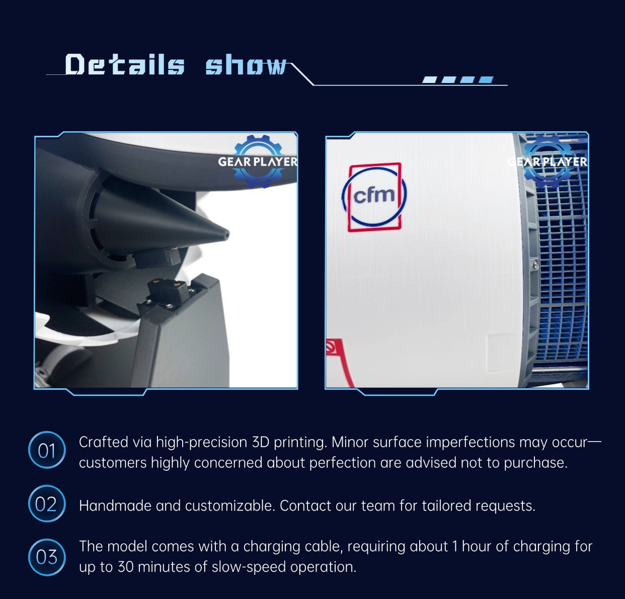 Boeing 747 Turbofan Engine Model Electric Fan Cool Boutique Collection Aircraft Engine Kit for Display and Educational Use