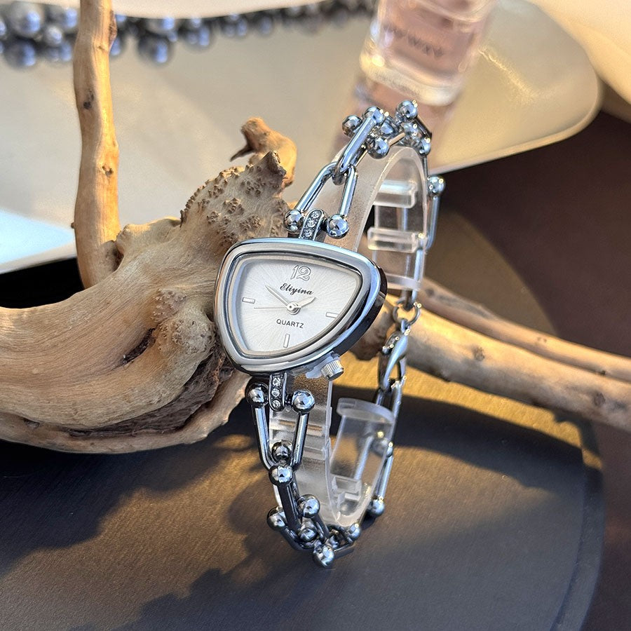 Ladies' Fashionable Trendy U-Shaped Quartz Watch with New Polygonal Alloy Case Must-Have Accessory for Trendy Outfits