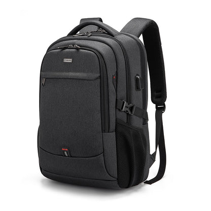 Men's 17.3 Inch Laptop Backpack for Travel College Backpack Waterproof Notebook Business Shoulder Bag With USB Charging Port
