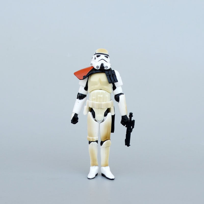 Hot selling black warrior white warrior transparent clone soldier 3.75 inch joint movable ornaments, gift