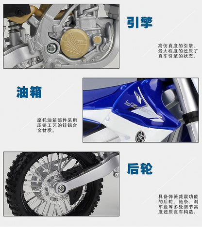Maisto 1:12 Yamaha YZ450F Veículos Fundidos Colecionáveis Hobbies Motocicleta Modelo Brinquedos