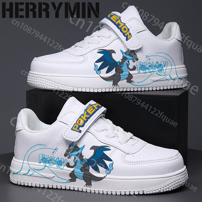 Pokemons children's Pikachu Charmander sneakers girls boys shoes Casual Kid Running Fashion Sports 7 and 18 year old Shoes Gift
