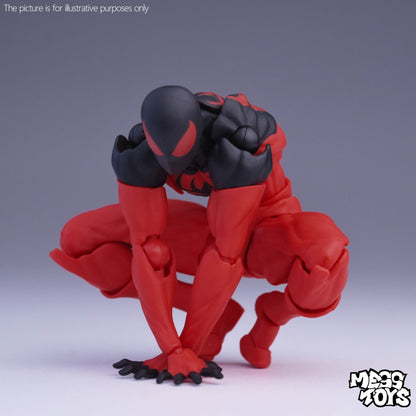 NOVO Boneco de Ação Spider de Brinquedo Anime Terno Preto Vizinho Symbiote Aranha Escarlate Kaine Parker Aranha Vermelha Preta