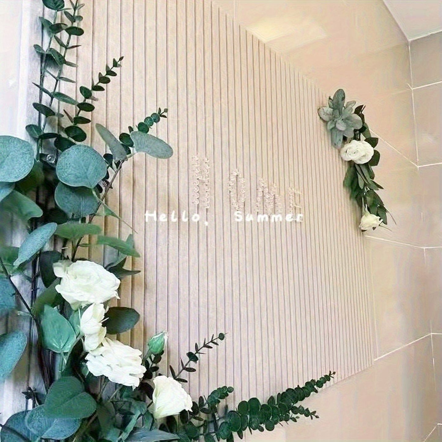 Large Bohemian Felt Wall Tiles - Round Cork Bulletin Boards, for Home and Office Decoration Wall Decor Living Room Decoration