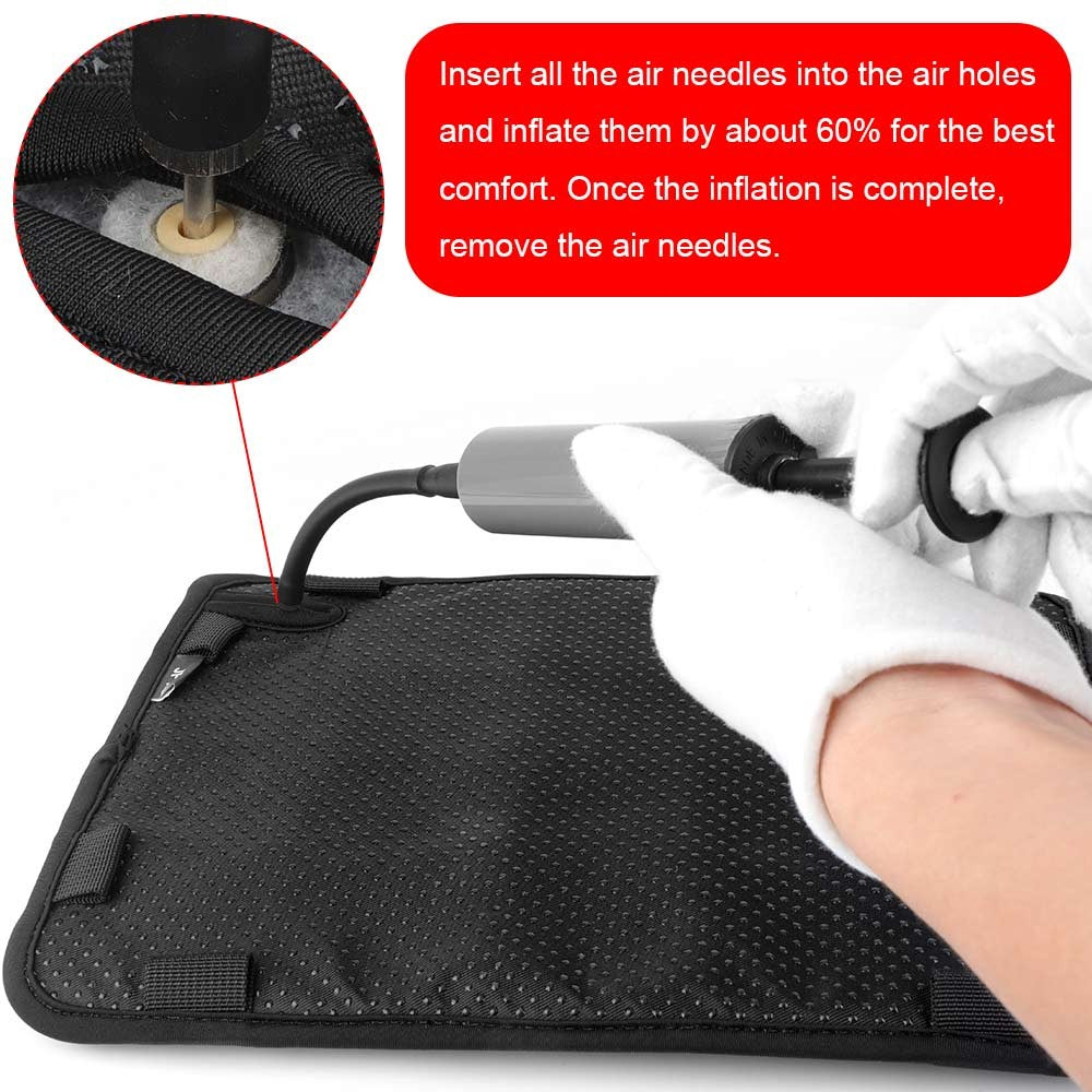 Almofada de Assento de Moto Inflável Lycra Elástica Alívio de Pressão Respirável Fresco Universal para Motocross e Motos Off-Road Almofada de Ar de Assento em TPU