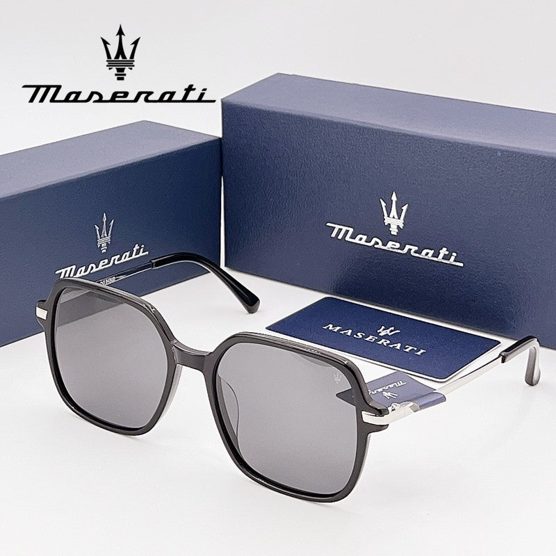 Óculos de sol de luxo MASERATI para ciclismo, proteção UV400, com escudo anti-reflexo 10783