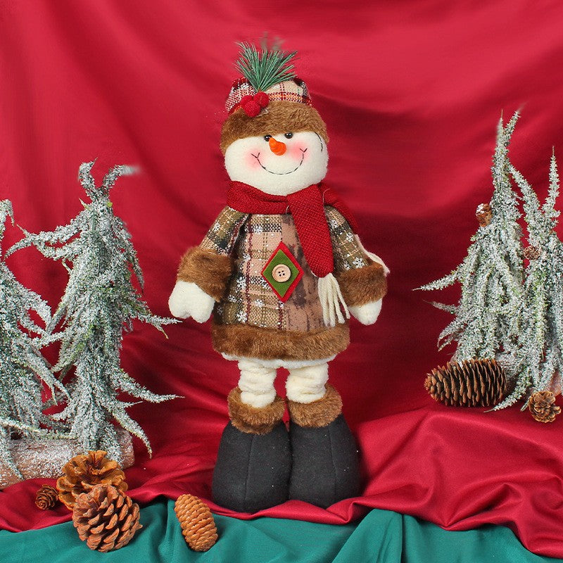 Telescopic Christmas Doll Merry Christmas Decorations For Home 2026 Christmas Ornament Xmas Navidad Noel Gifts New Year 2026